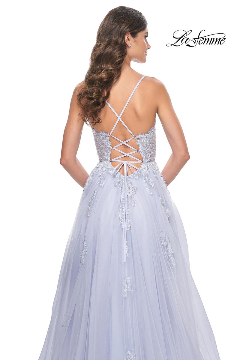 La Femme Dress 32028 - LIGHT PERIWINKLE
