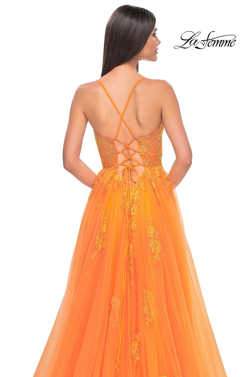 La Femme Dress 32028 - ORANGE