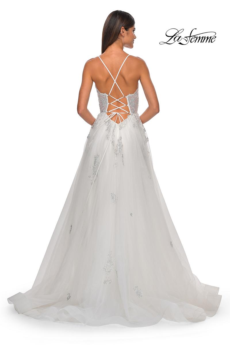 La Femme Dress 32028 - WHITE