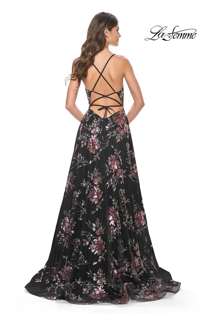 La Femme Dress 32031 - BLACK