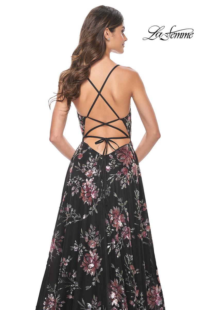 La Femme Dress 32031 - BLACK