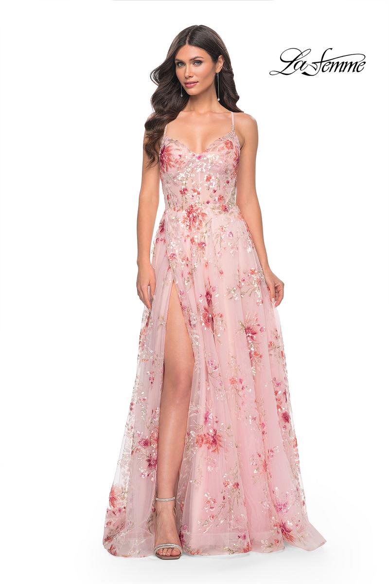 La Femme Dress 32031 - LIGHT PINK