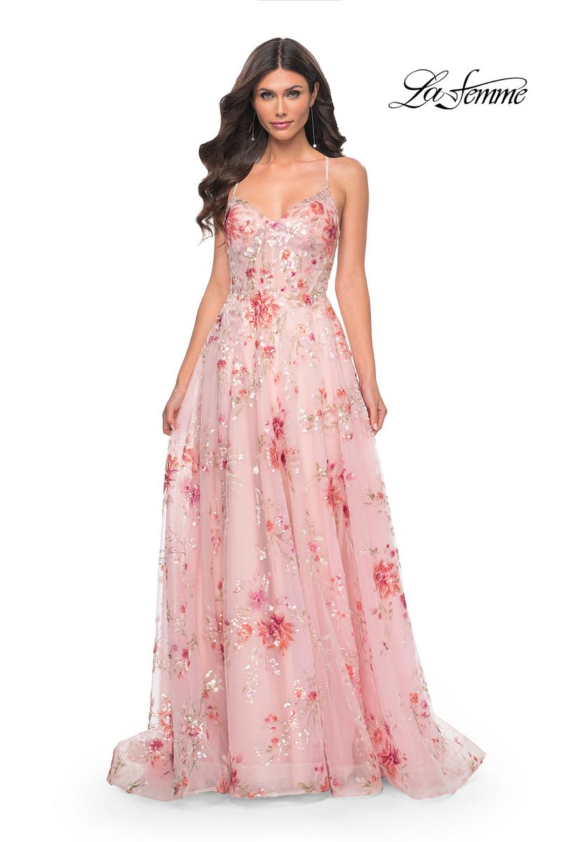 La Femme Dress 32031 - LIGHT PINK