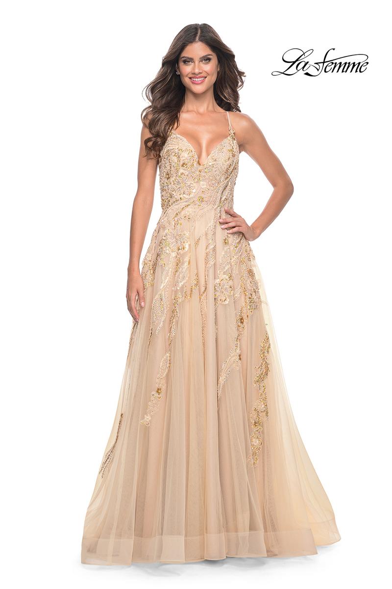 La Femme Dress 32032 - CHAMPAGNE