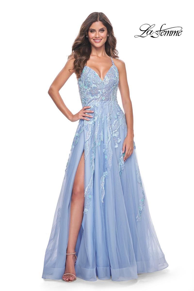 La Femme Dress 32032 - CLOUD BLUE