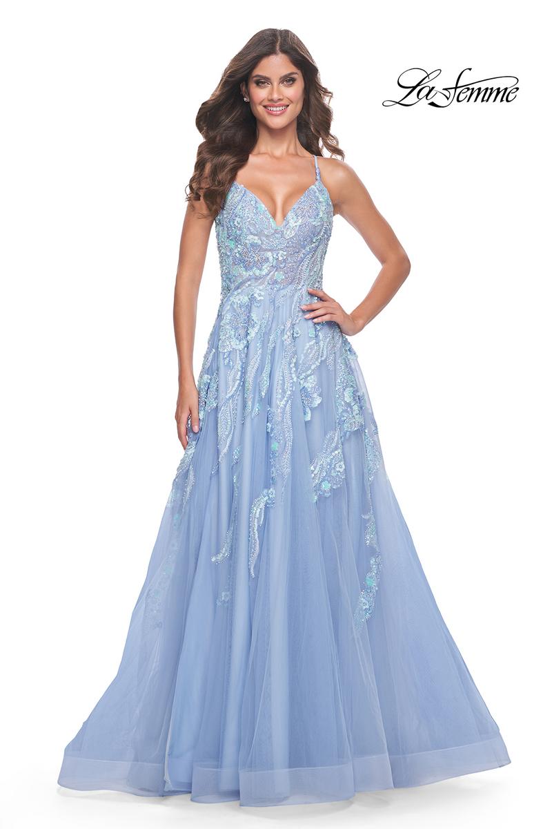 La Femme Dress 32032 - CLOUD BLUE