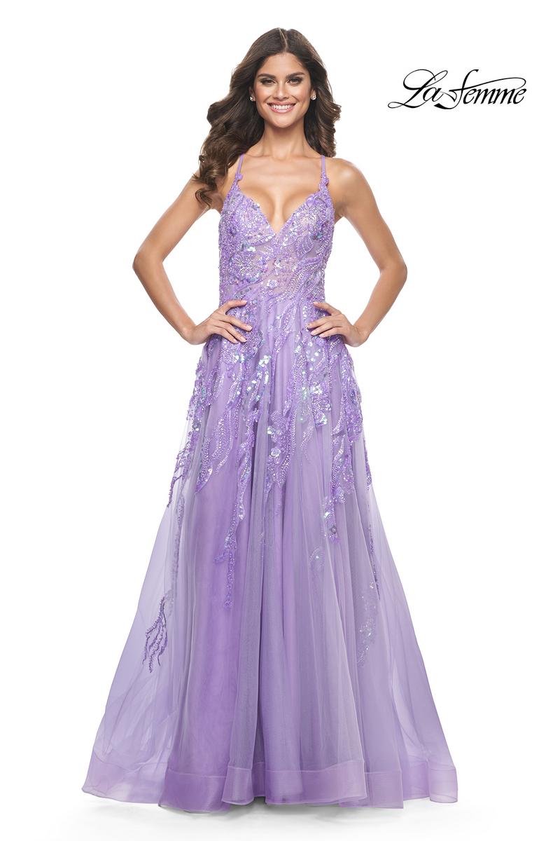 La Femme Dress 32032 - LAVENDER