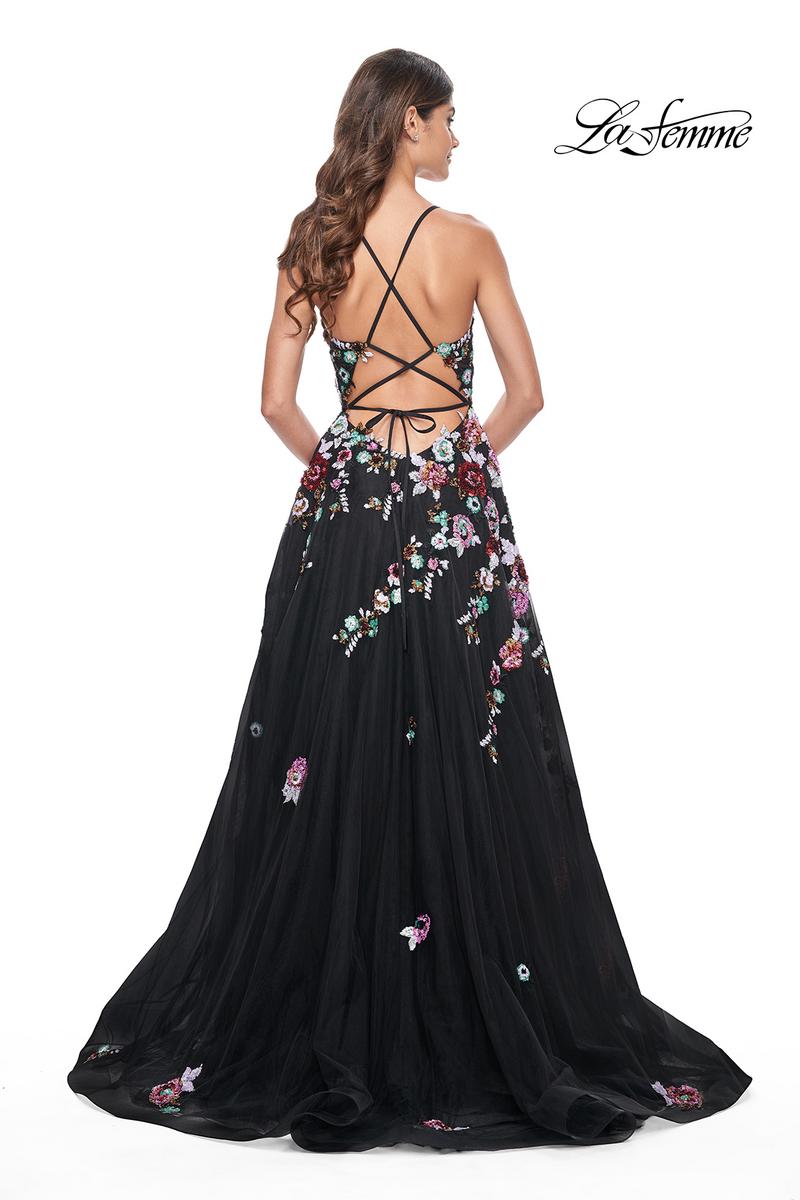 La Femme Dress 32051 - BLACK