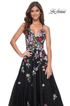La Femme Dress 32051 - BLACK