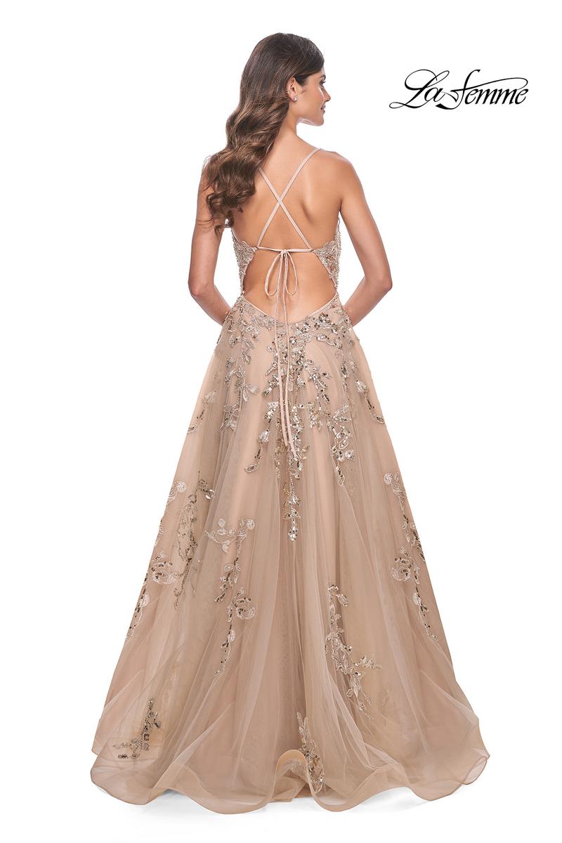 La Femme Dress 32052 - NUDE
