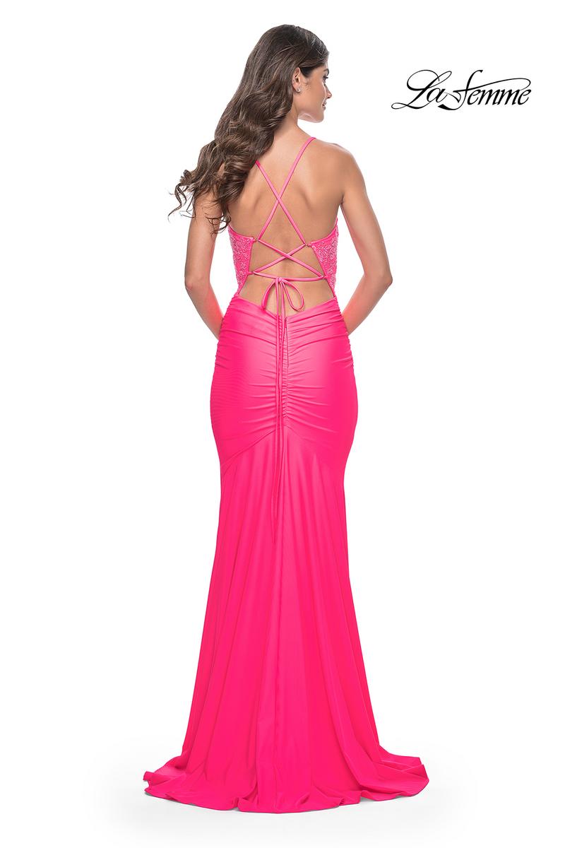 La Femme Dress 32054 - NEON PINK