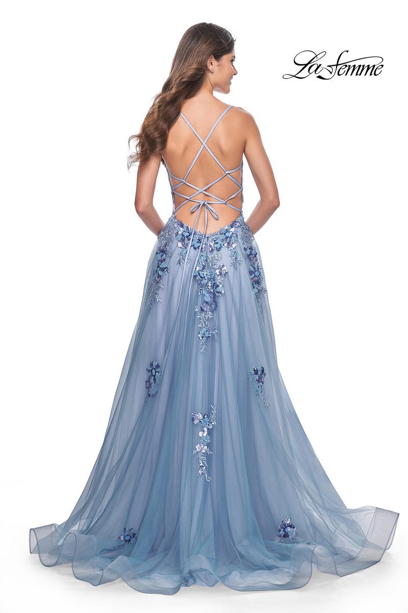 La Femme Dress 32057 - SLATE BLUE
