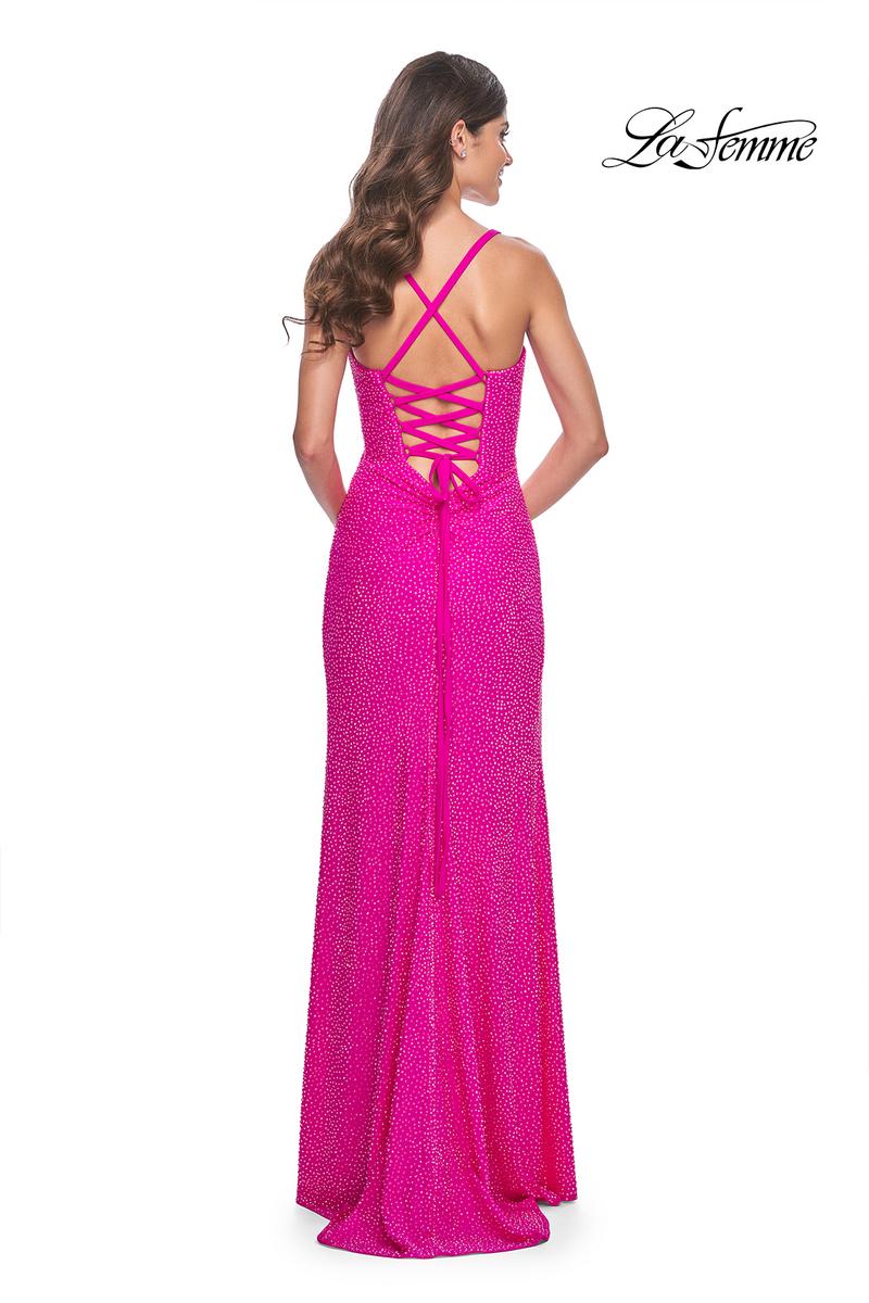 La Femme Dress 32058 - HOT FUCHSIA