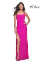 La Femme Dress 32058 - HOT FUCHSIA