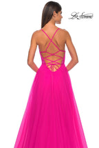 La Femme Dress 32059 - HOT FUCHSIA