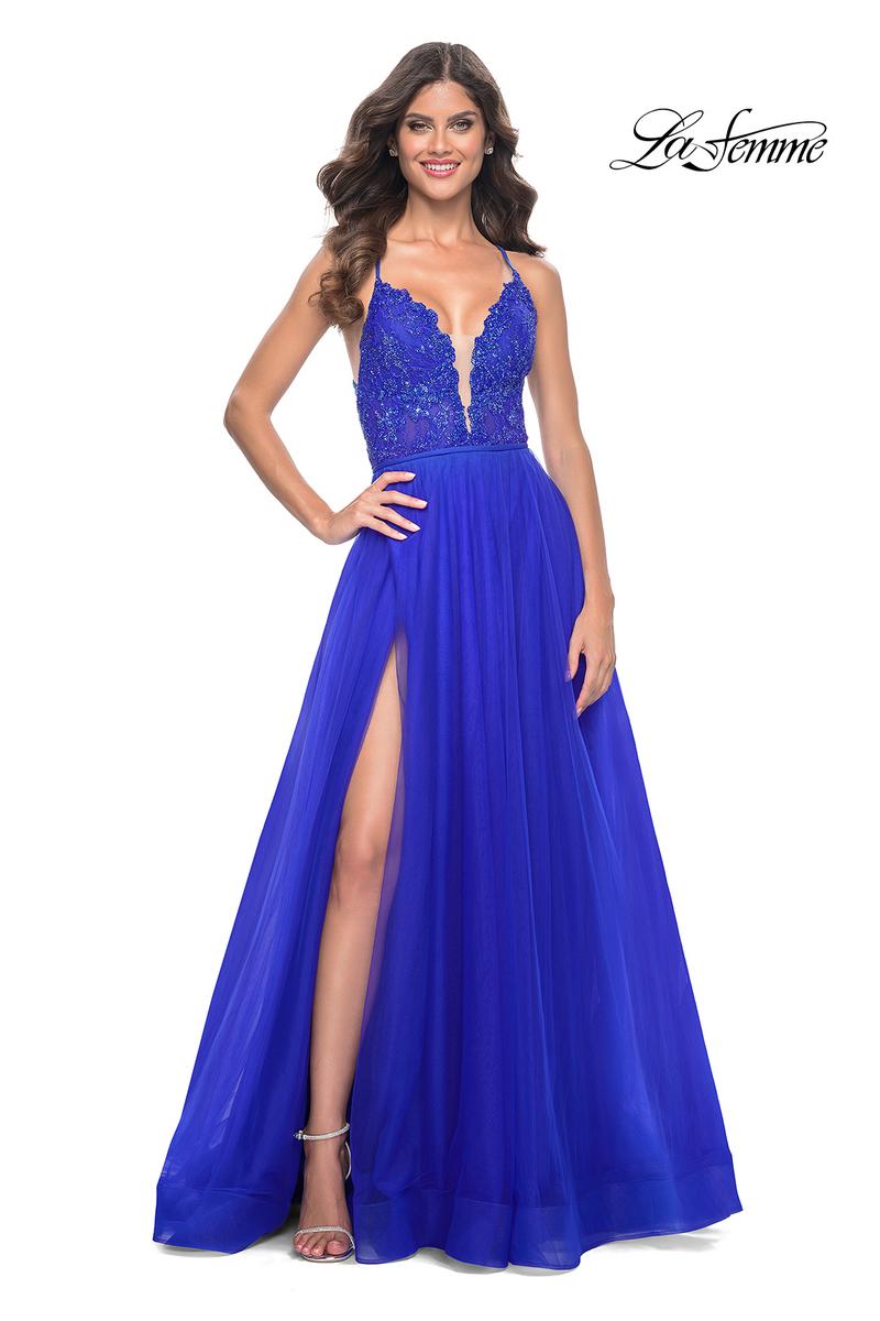 La Femme Dress 32059 - ROYAL BLUE