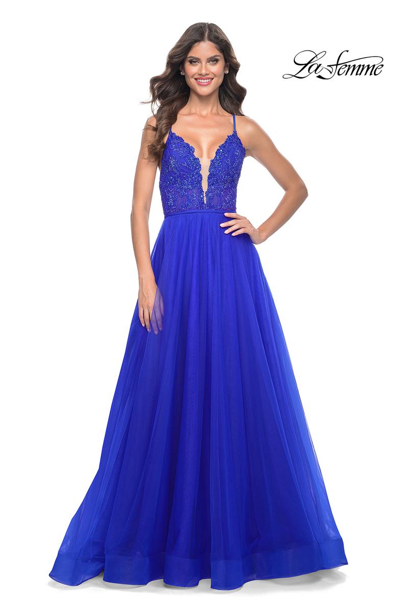 La Femme Dress 32059 - ROYAL BLUE