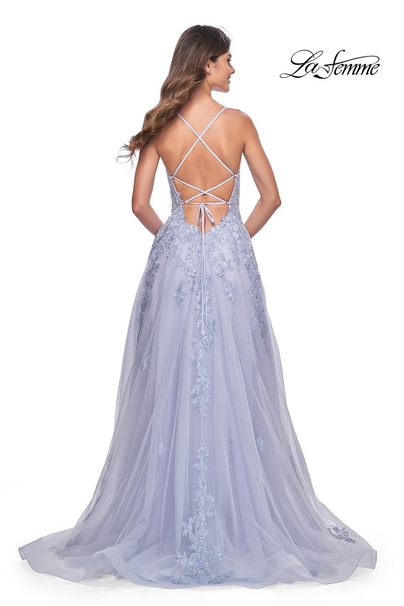 La Femme Dress 32062 - LIGHT PERIWINKLE