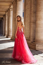 La Femme Dress 32062 - STRAWBERRY