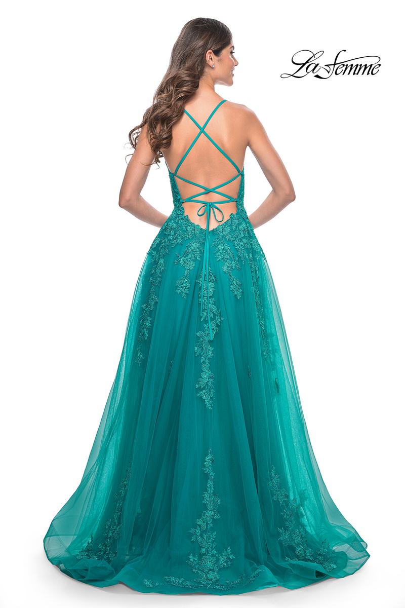 La Femme Dress 32062 - TEAL