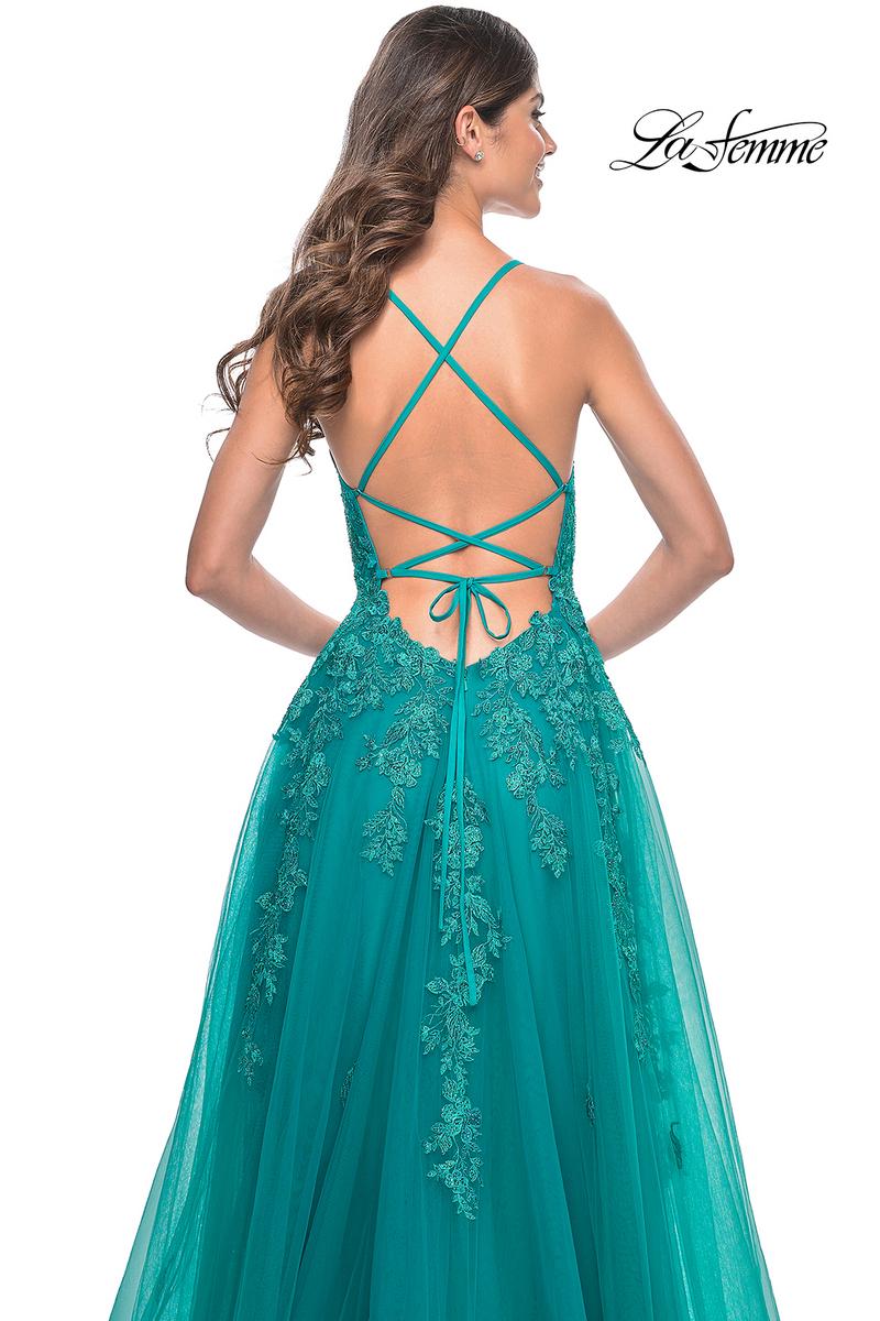 La Femme Dress 32062 - TEAL