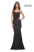La Femme Dress 32064 - BLACK