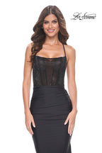 La Femme Dress 32064 - BLACK