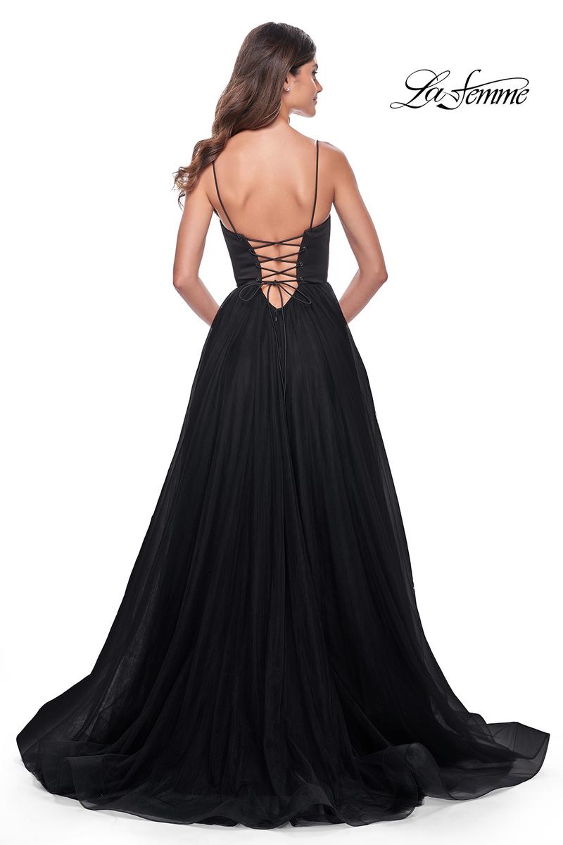 La Femme Dress 32065 - BLACK