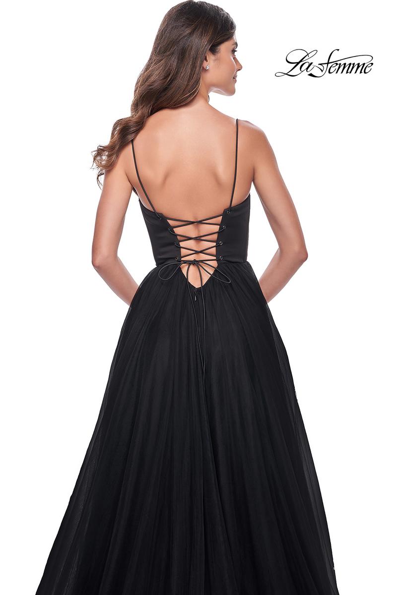 La Femme Dress 32065 - BLACK