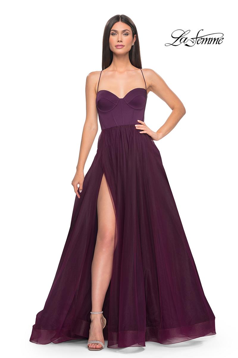 La Femme Dress 32065 - DARK BERRY