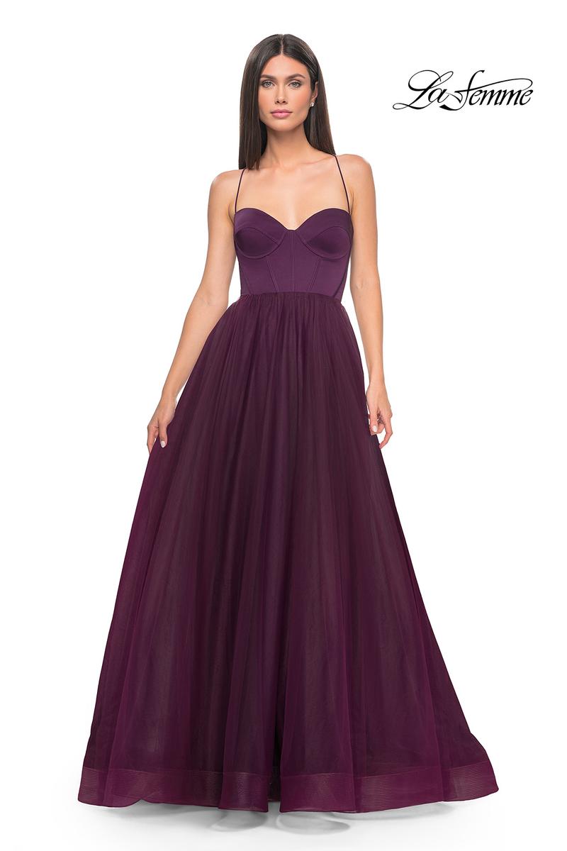 La Femme Dress 32065 - DARK BERRY