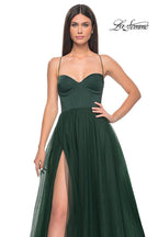 La Femme Dress 32065 - DARK EMERALD