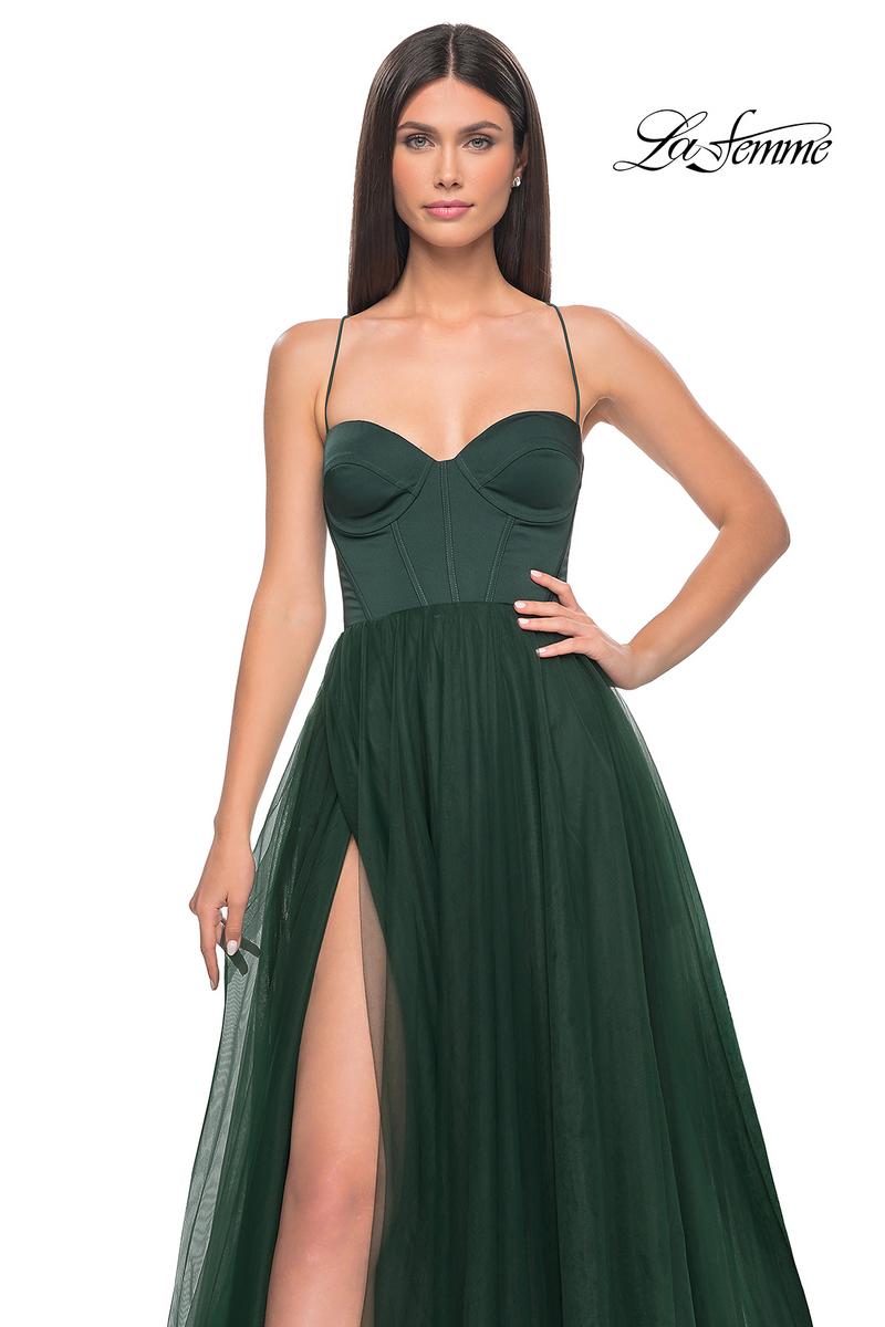 La Femme Dress 32065 - DARK EMERALD