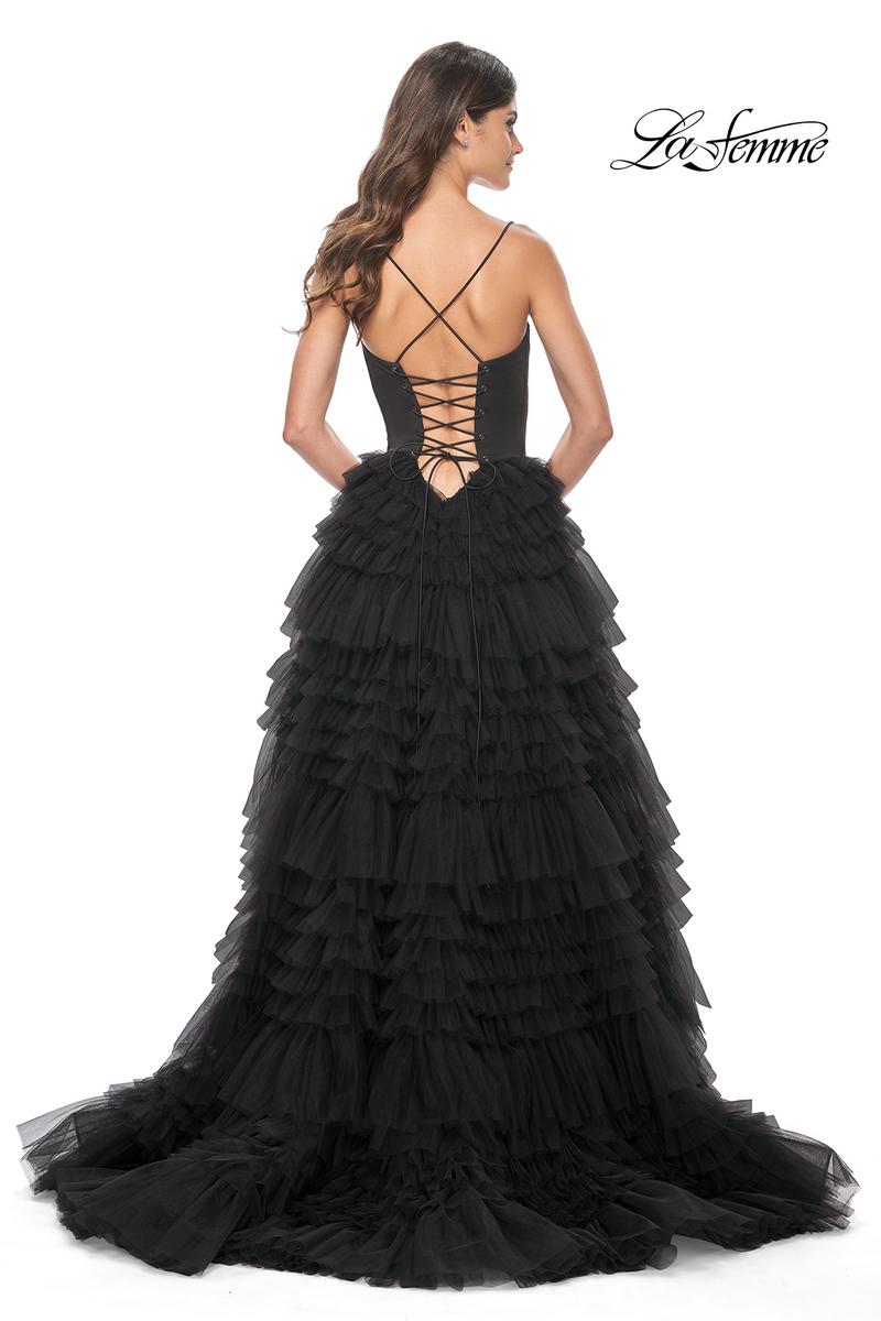 La Femme Dress 32071 - BLACK