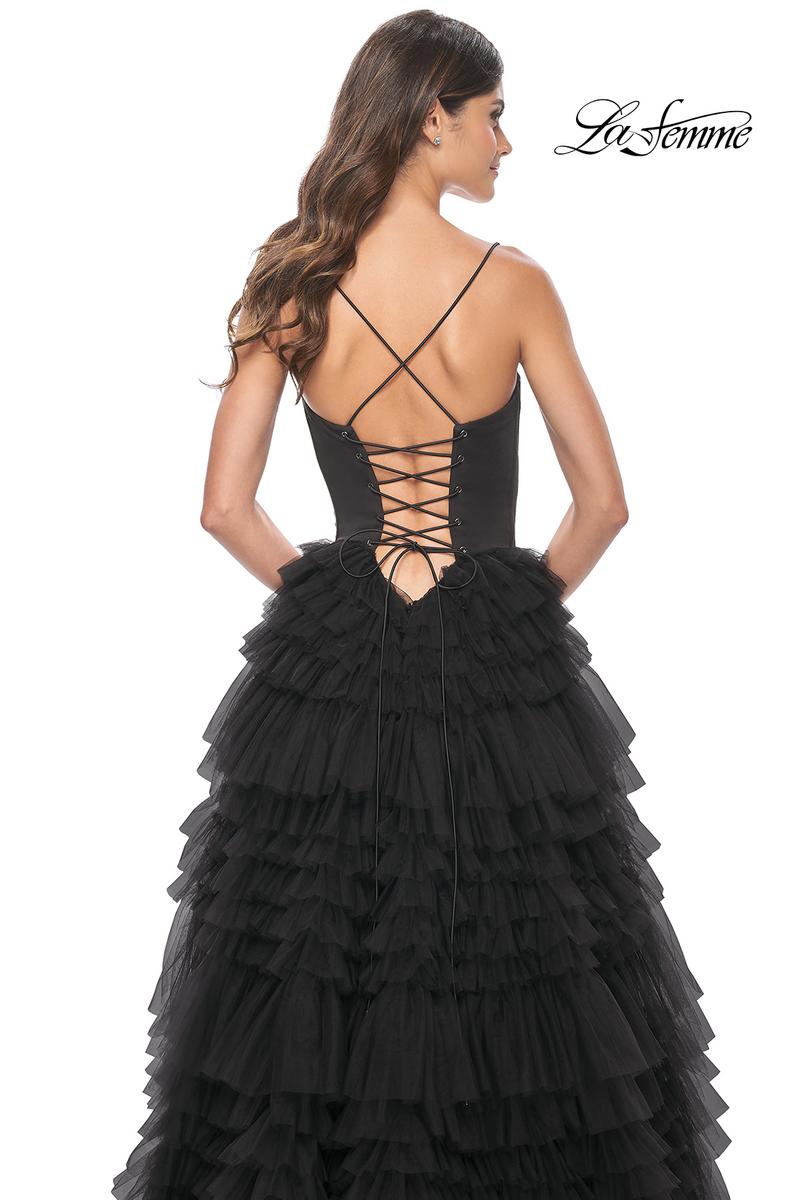 La Femme Dress 32071 - BLACK