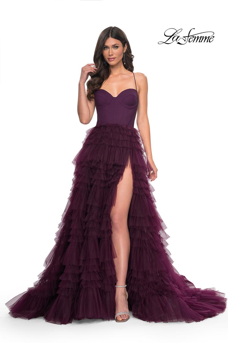 La Femme Dress 32071 - DARK BERRY
