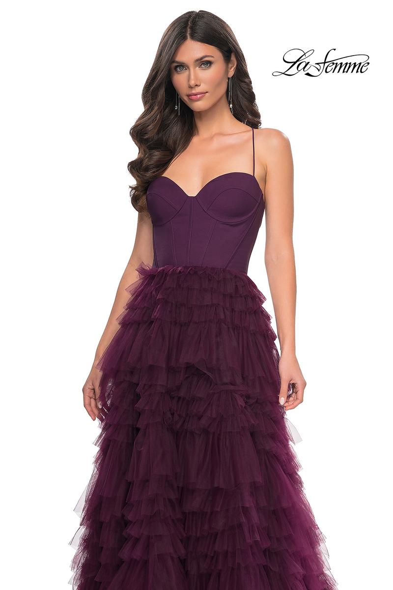 La Femme Dress 32071 - DARK BERRY
