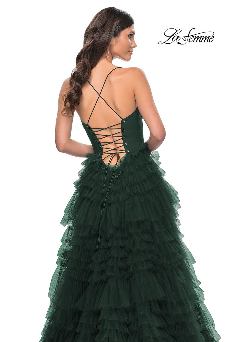 La Femme Dress 32071 - DARK EMERALD