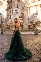 La Femme Dress 32071 - DARK EMERALD