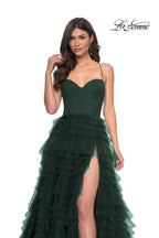 La Femme Dress 32071 - DARK EMERALD