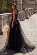 La Femme Dress 32072 - BLACK