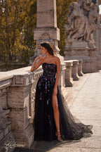 La Femme Dress 32072 - BLACK