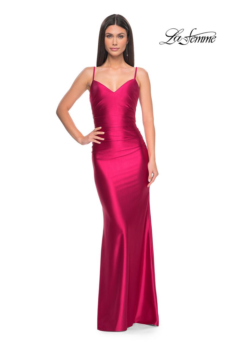 La Femme Dress 32075 - DEEP RED