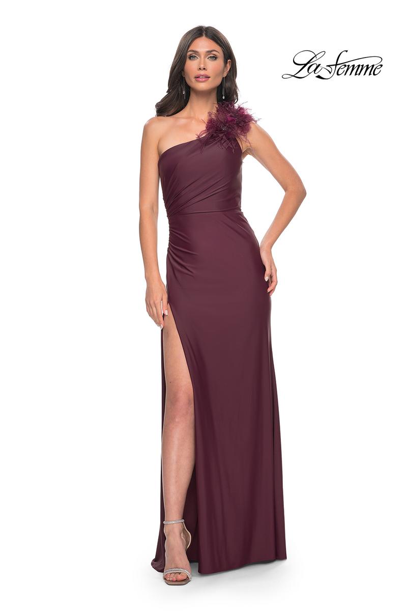La Femme Dress 32076 - DARK WINE