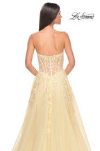 La Femme Dress 32082 - PALE YELLOW