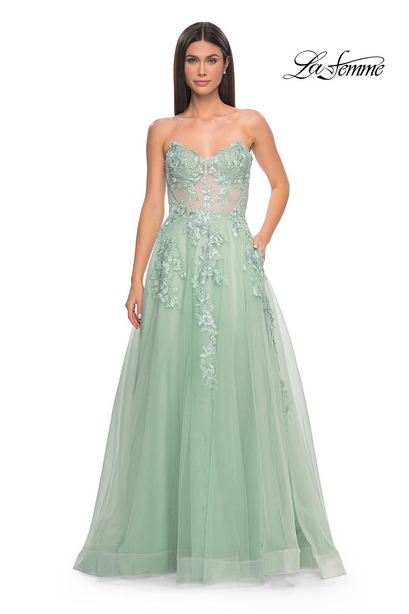 La Femme Dress 32082 - SAGE