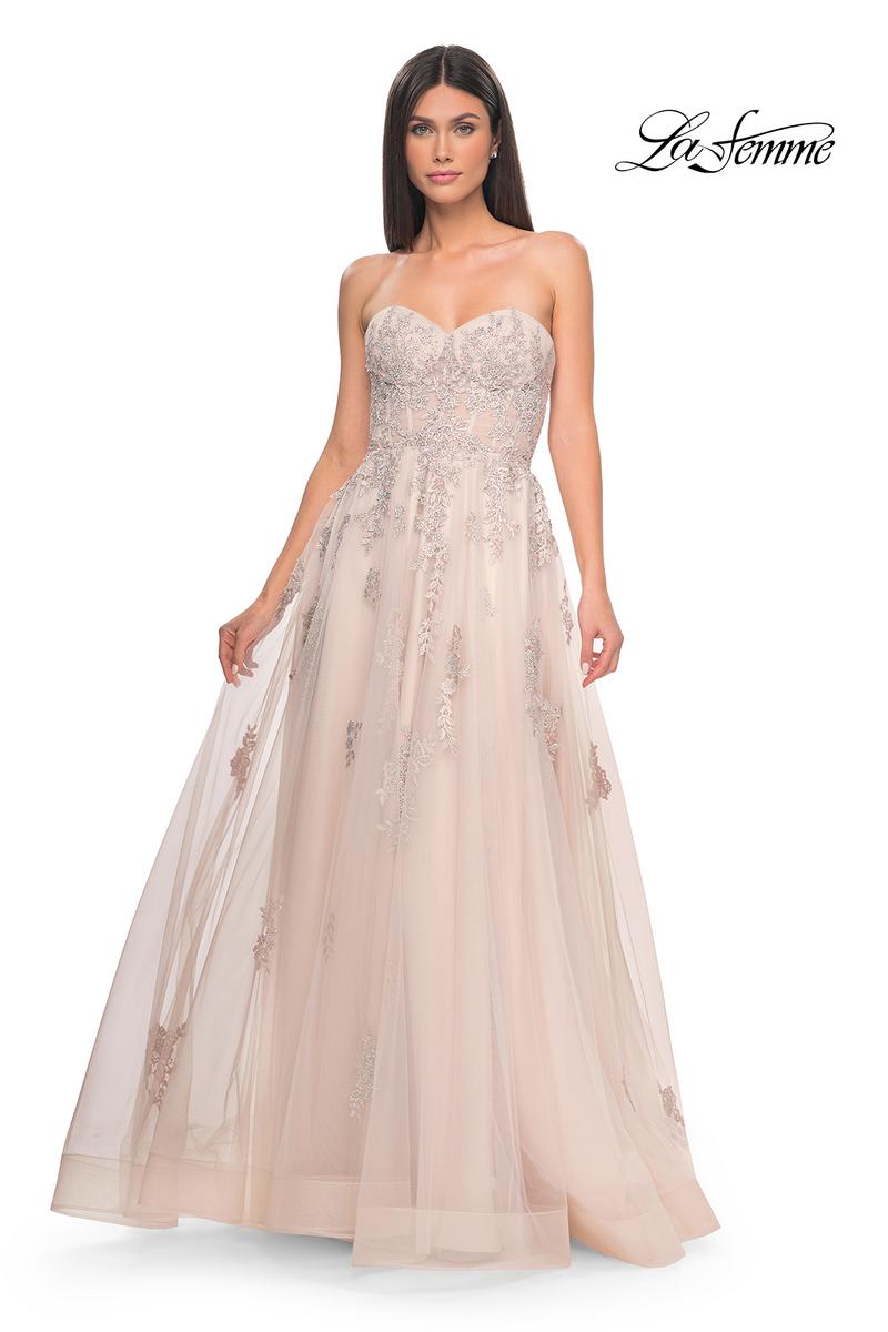 La Femme Dress 32084 - BLUSH