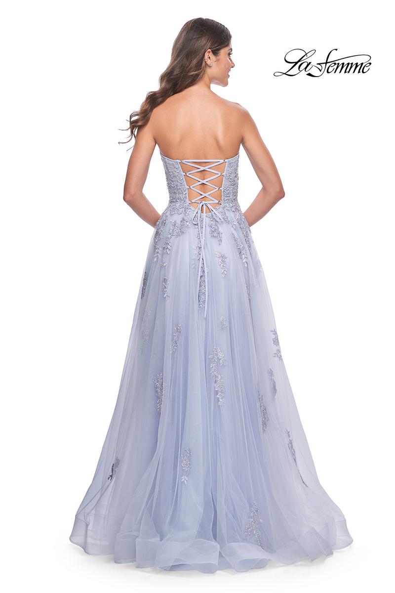 La Femme Dress 32084 - LIGHT PERIWINKLE