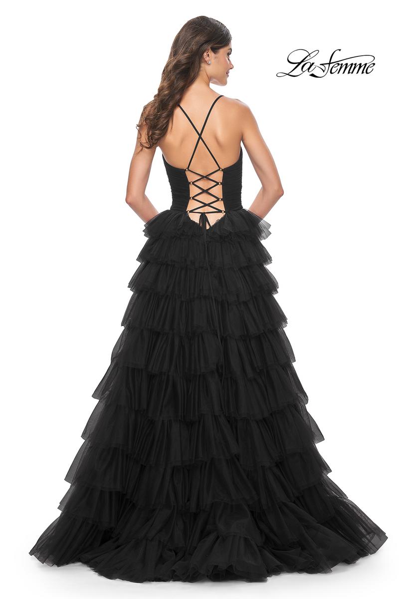 La Femme Dress 32086 - BLACK