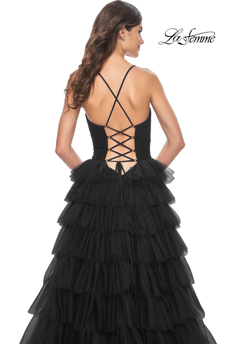 La Femme Dress 32086 - BLACK